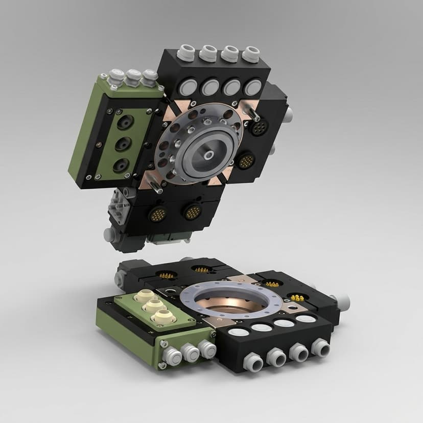 Robot joint module with compact actuator housing